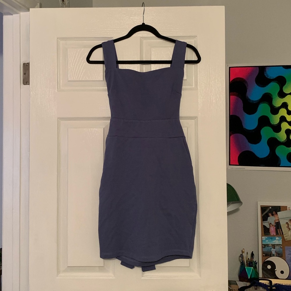 Periwinkle/Plum Dress for backless dress queens